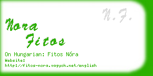 nora fitos business card
